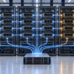 GPUクラスタの複数ノードへ分散負荷を流し、問題のある1ノードを識別する様子