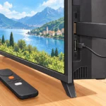 テレビのUSBポートから給電し、HDMIで接続する4Kストリーミングスティックと付属リモコン